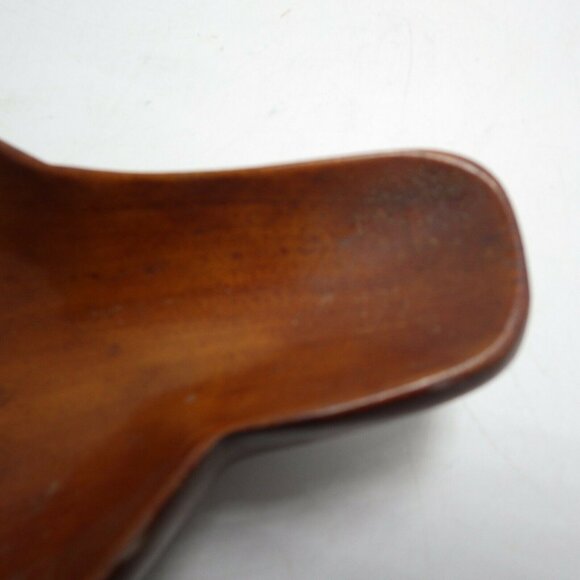 Vintage Wooden Bowl Kidney Shaped Mid Century Retro - Picture 8 of 8